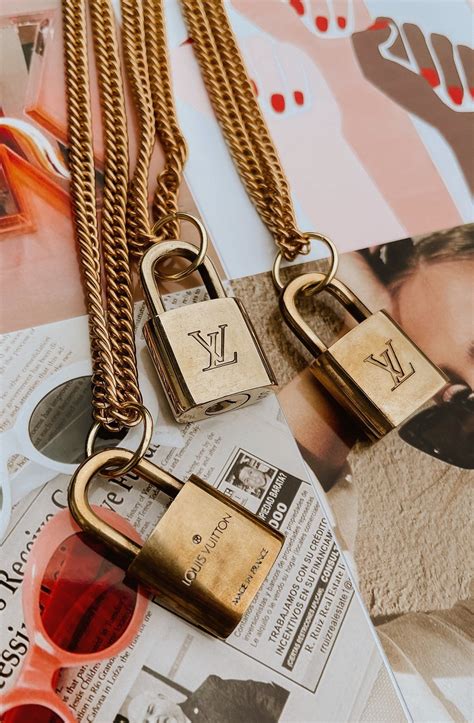 louis vuitton lock necklace|louis vuitton lock necklace vintage.